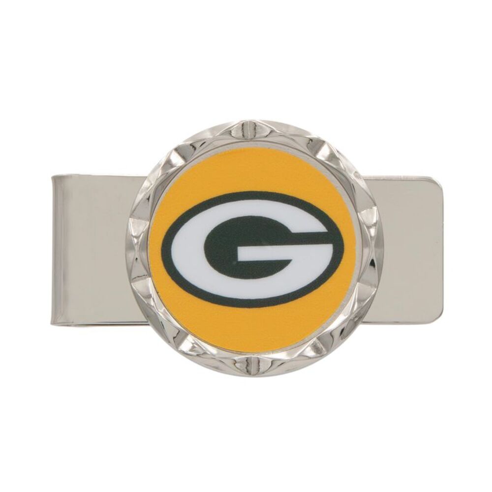 Aminco NFL Green Bay Packers Diamond Cut Logo Metal Money Clip